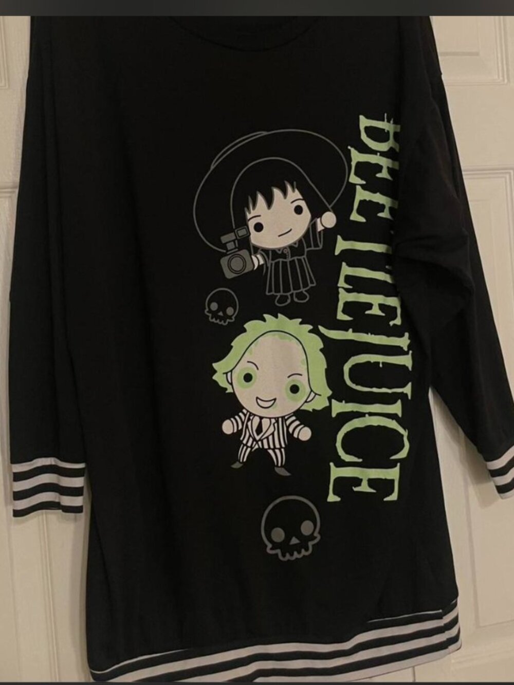 Beetlejuice x Lydia Long Sleeve Graphic Top